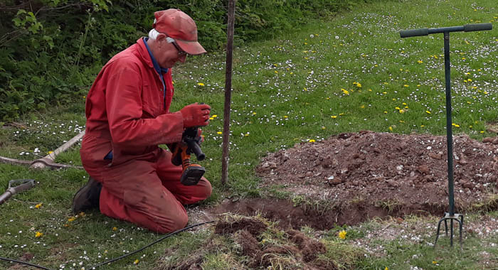 An image for Winterslow Parish Council website showing a workman