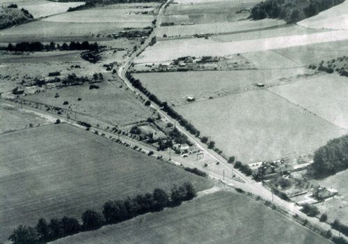 An image for Winterslow Parish Council website showing a vintage village photograph