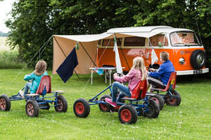 An image for Winterslow Parish Council website showing a campsite