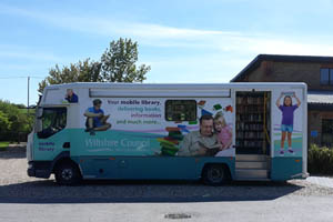 An image for Winterslow Parish Council website showing the mobile library