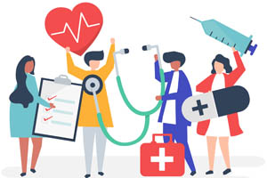 An image for Winterslow Parish Council website showing a medical logo