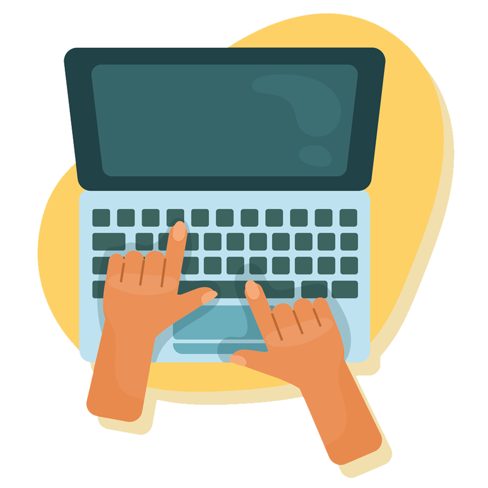 An image for Winterslow Parish Council website showing a computer